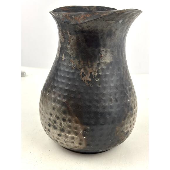 Vintage Hammered Pewter Jug Pitcher - Picture 5 of 15